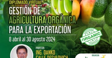 Diplomado virtual: Gestión de agricultura orgánica para la exportación
