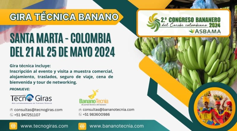 Gira técnica banano Santa Marta Colombia 2024