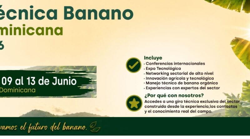 Gira técnica banano orgánico Dominicana 2026